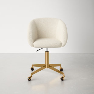 Tan and gold online office chair